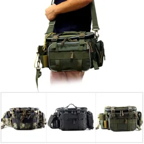 Multifunctional Waterproof Fishing Bag Outdoor Sports Waist Pack Fishing Lures Gear Storage Bag Single Crossbody Bags X448