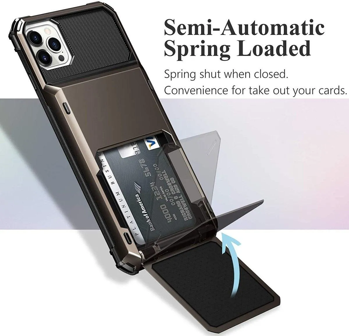 Orbit Shockproof iPhone Wallet Case For 6, 7 & 8 Series