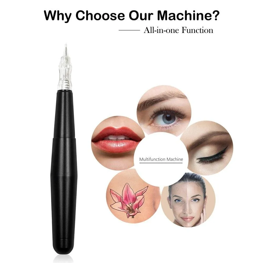 Permanent Makeup Rotary Tattoo Machine Eyebrow Tattoo Kits Professional Pen For Eyebrow Eyeliner Lip Tattoo Set