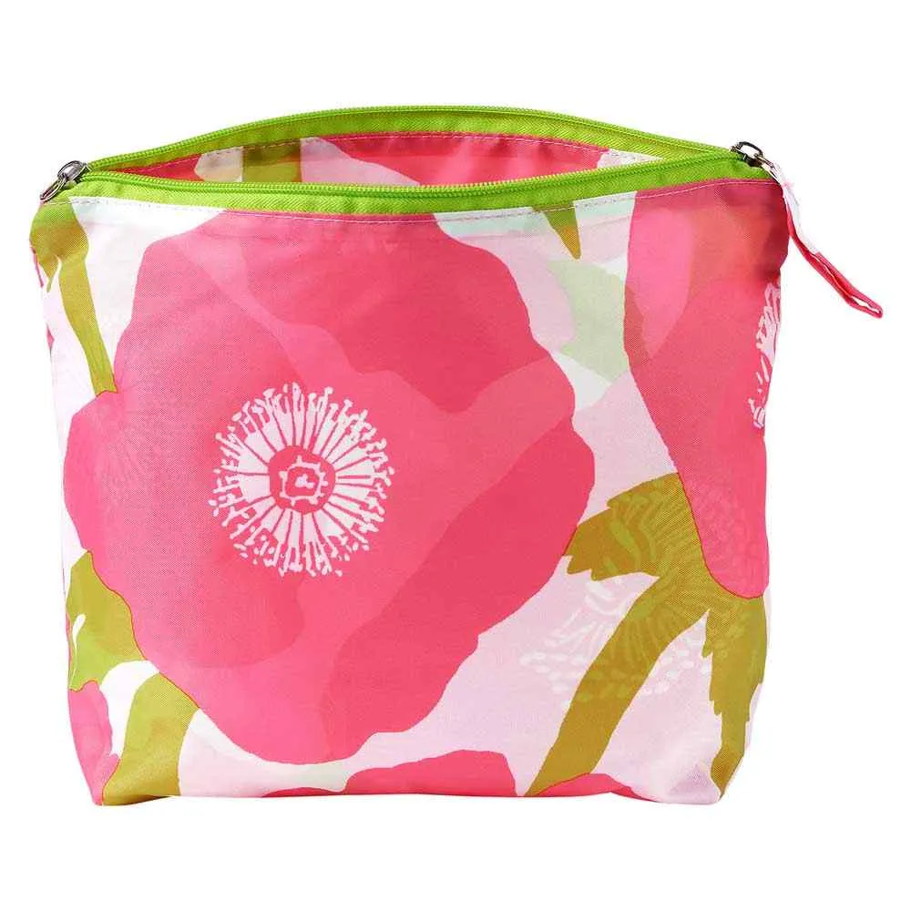 Poppies Pink Splash Proof Pouch