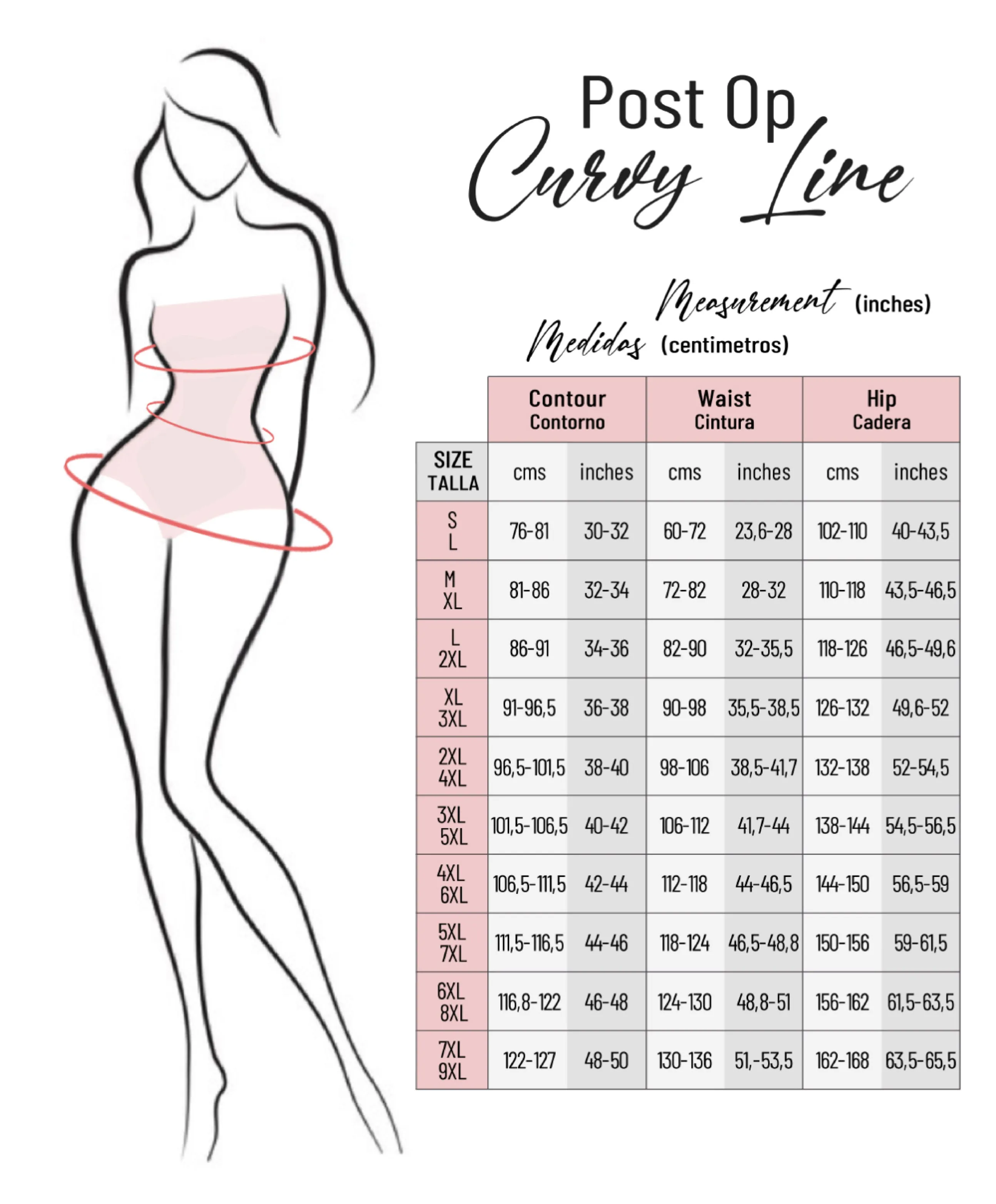 Post Op Curvy Mid-Thigh Recovery Garment - C9022