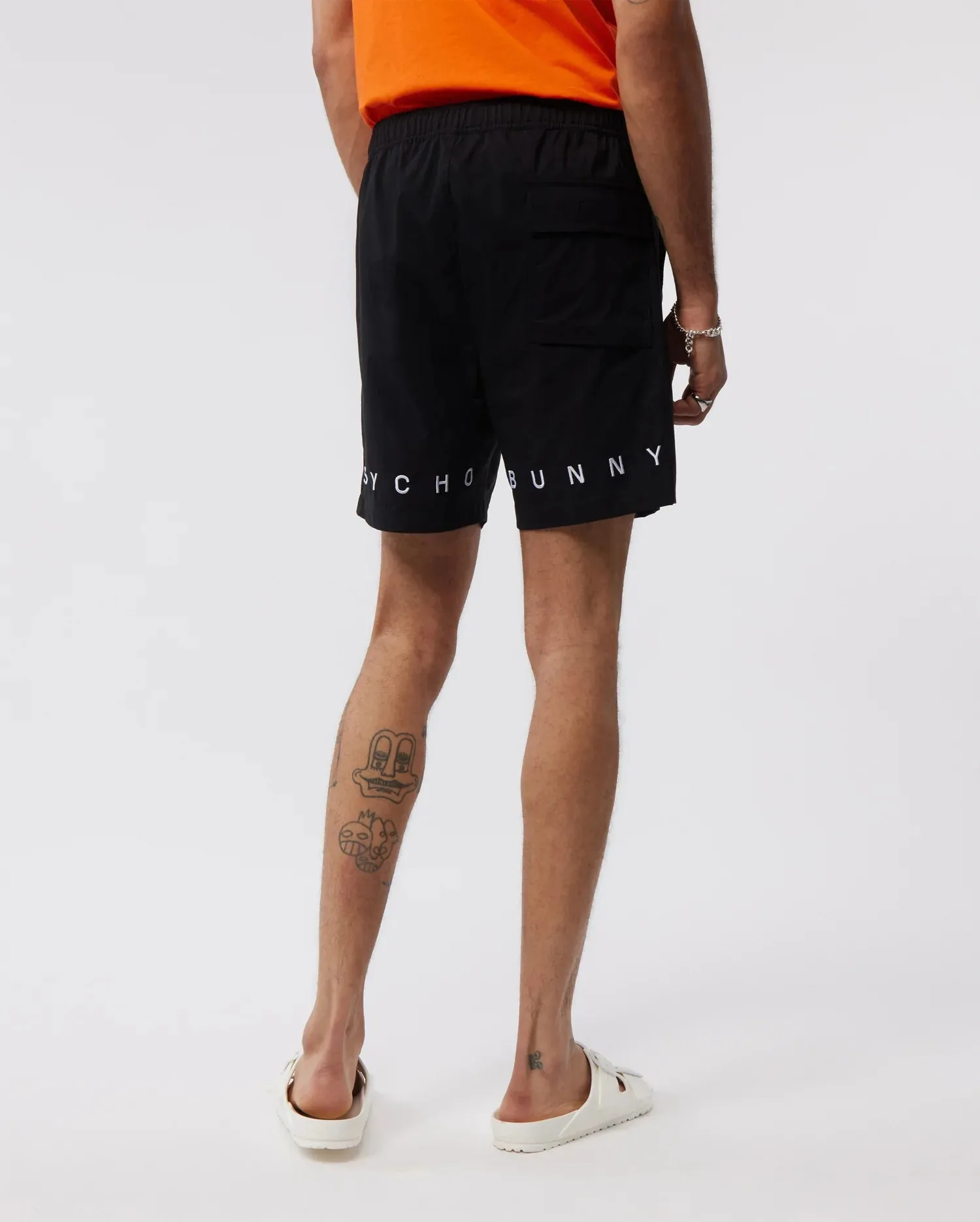 Psycho Bunny Mens Stoke Swim Shorts - Black