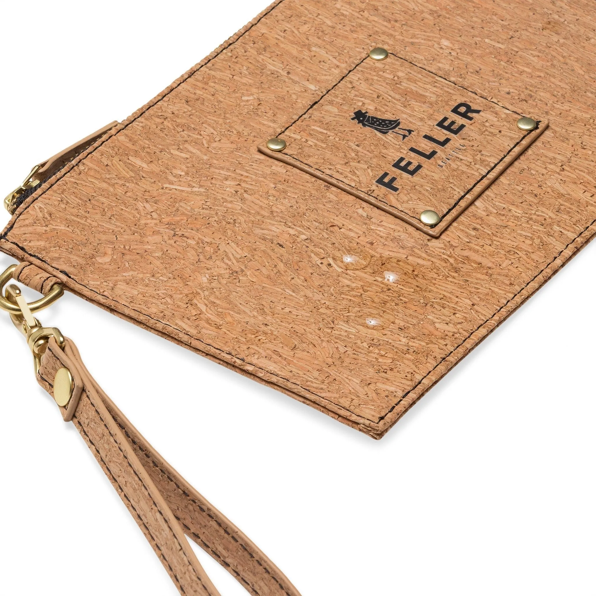 Queen Anne Cork Wristlet Pouch