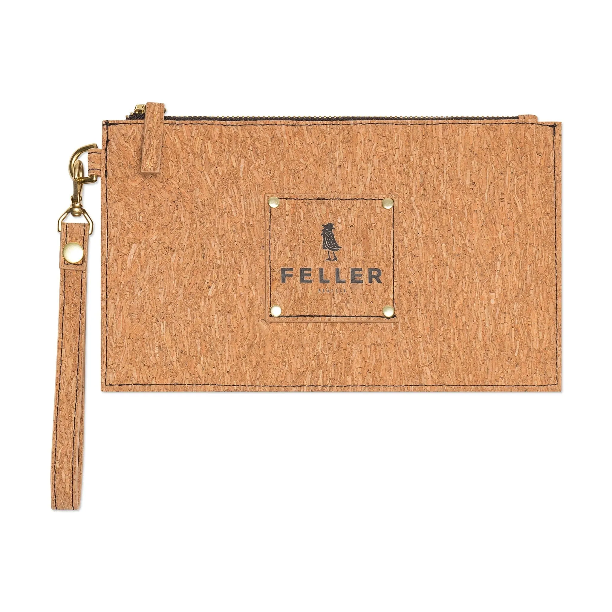 Queen Anne Cork Wristlet Pouch