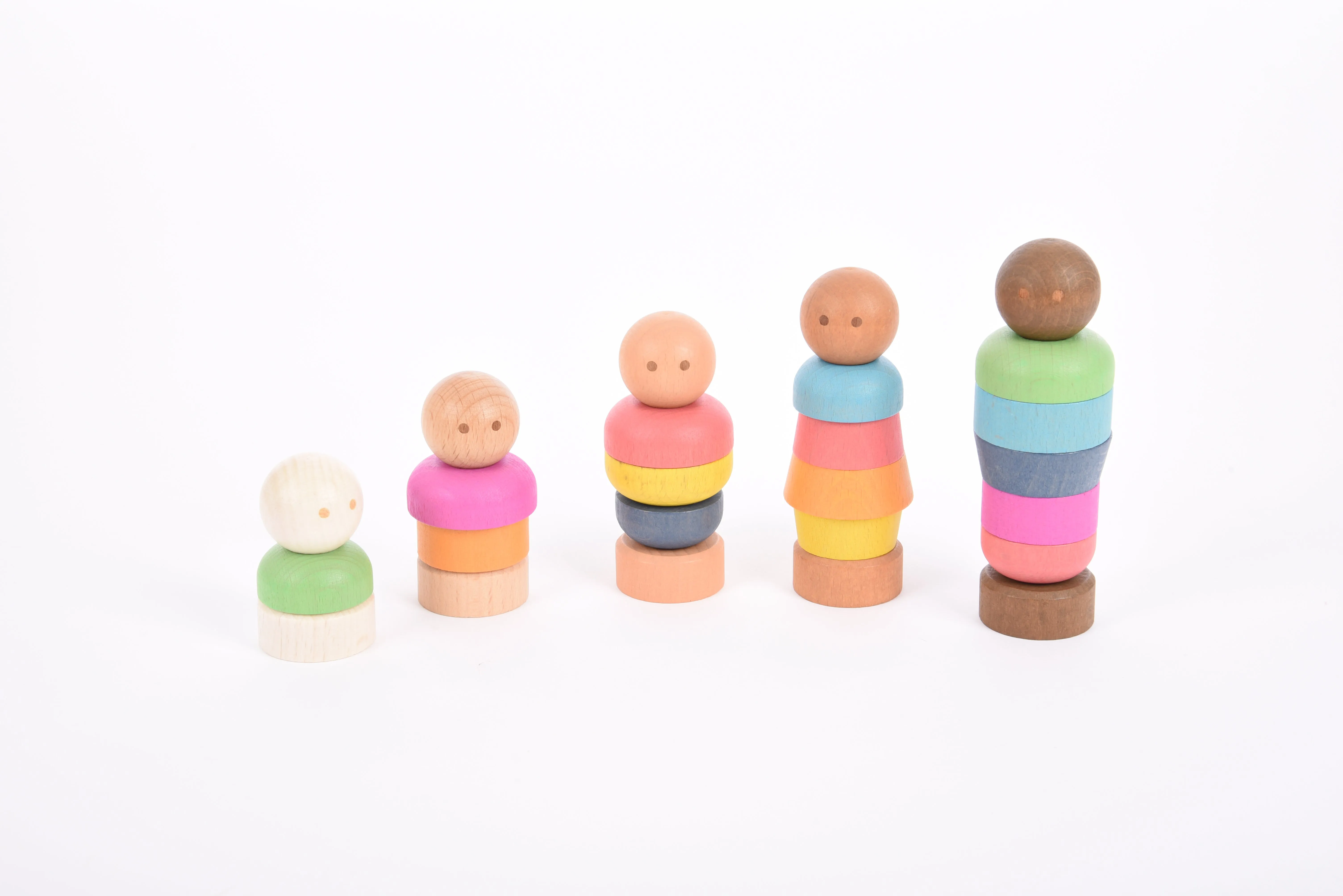 Rainbow Wooden Community People