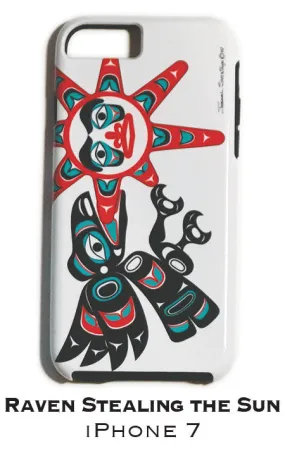 Raven Stealing The Sun Apple iPhone Case 7/8