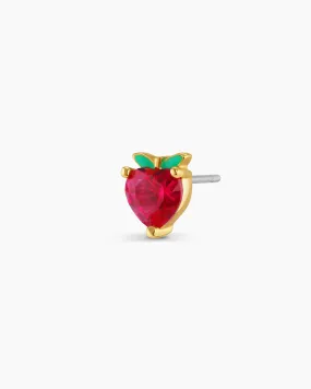 Strawberry Charm Stud