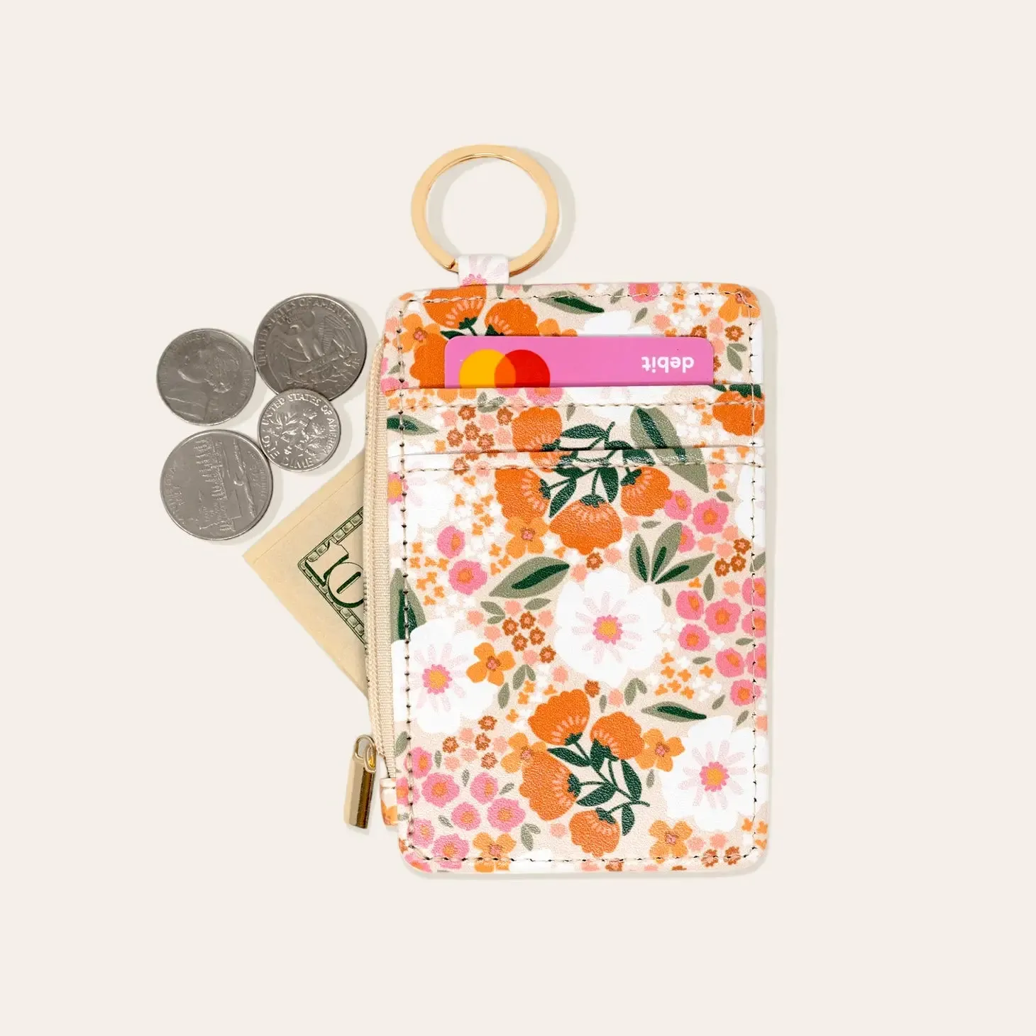 Sweet Meadow Keychain Card Wallet