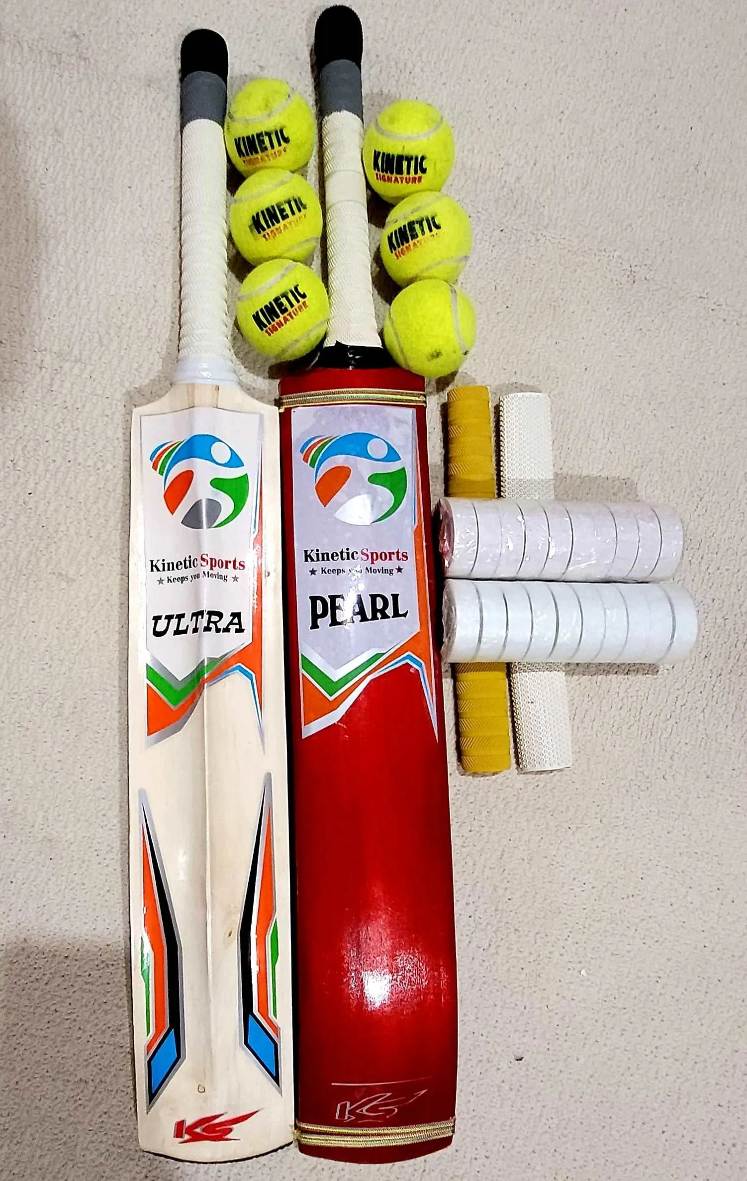 Tape Ball Cricket Deal (2 Bats  12 balls Package)