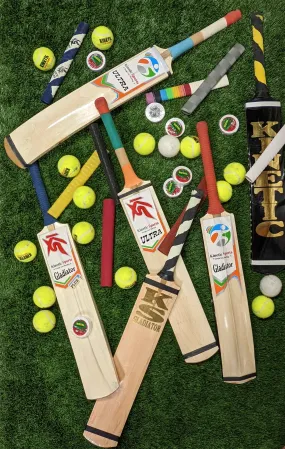 Tape Ball Cricket Deal (2 Bats  12 balls Package)