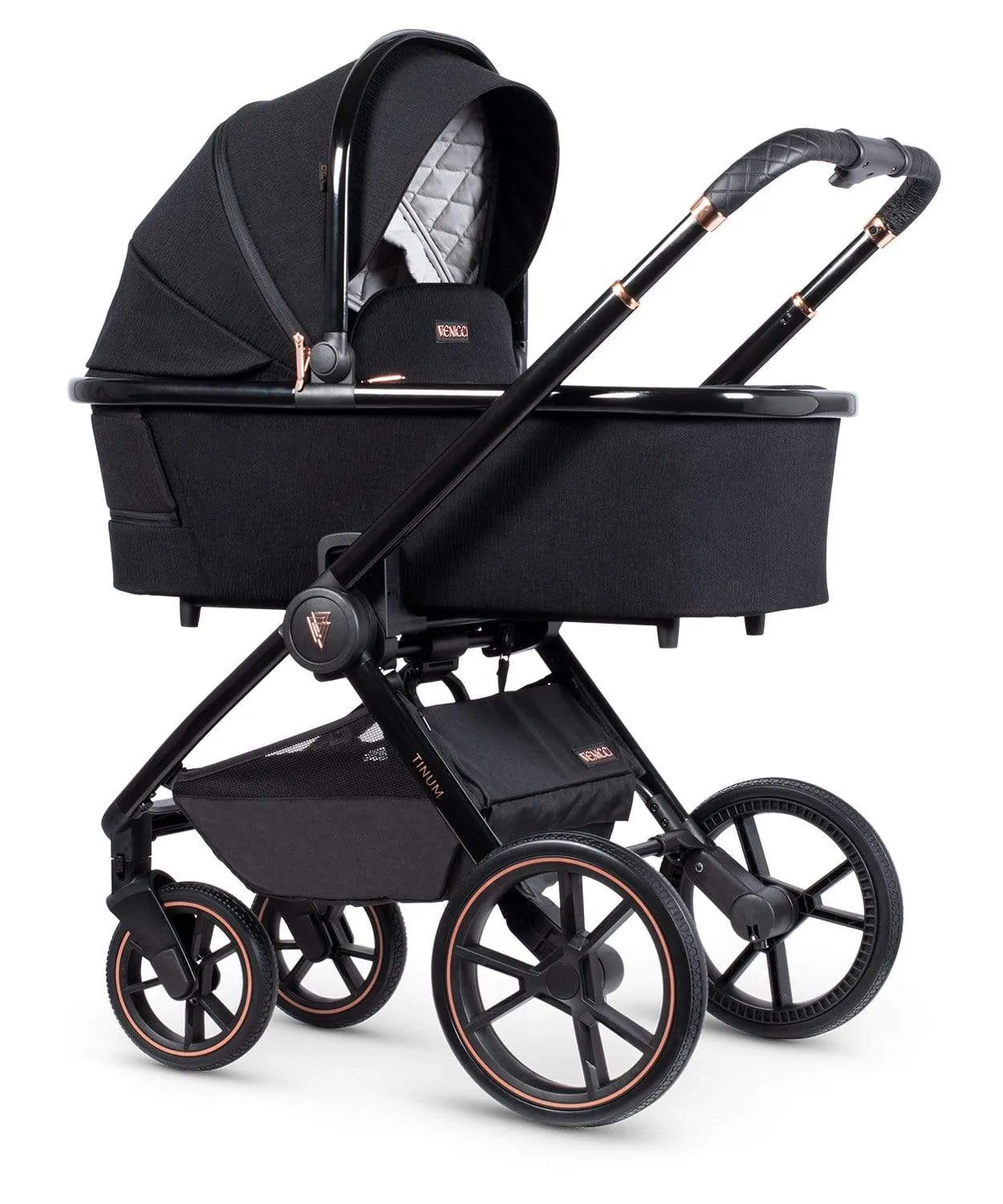 Venicci Tinum 2.0 Special Edition 8Pc Travel System Bundle - Stylish Black