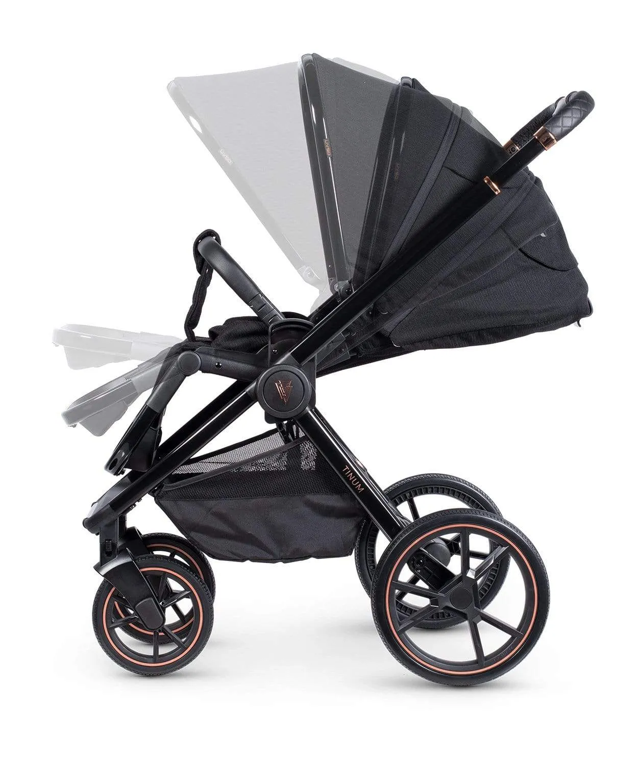 Venicci Tinum 2.0 Special Edition 8Pc Travel System Bundle - Stylish Black