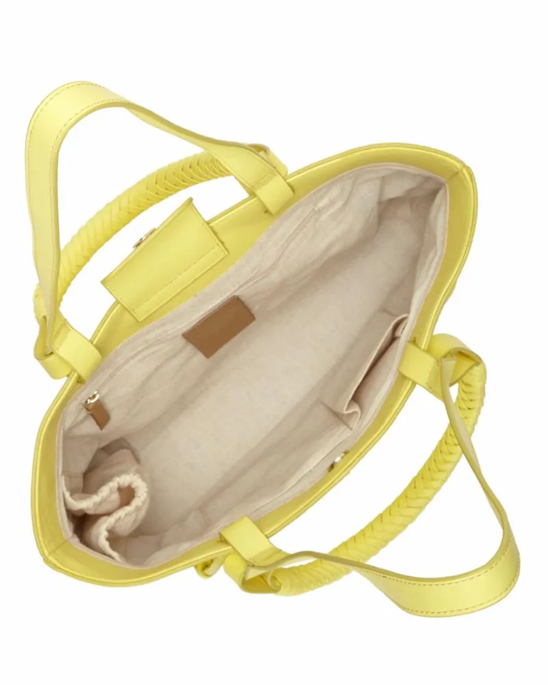 Vince Camuto Handbag SLONE SMTOTE PRIMROSE YELLOW/COW MADRID