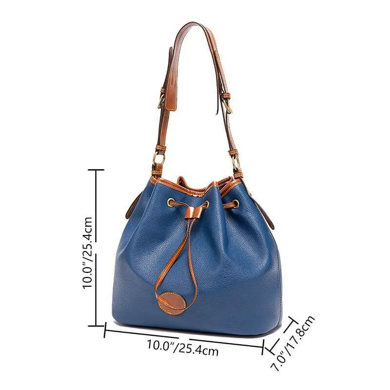 Women's Retro Lychee Grain Handbags