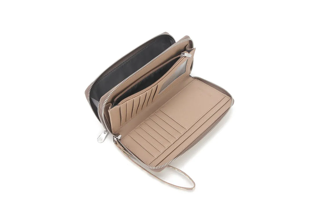 Wristlet Allison Tapa Tiare Beige