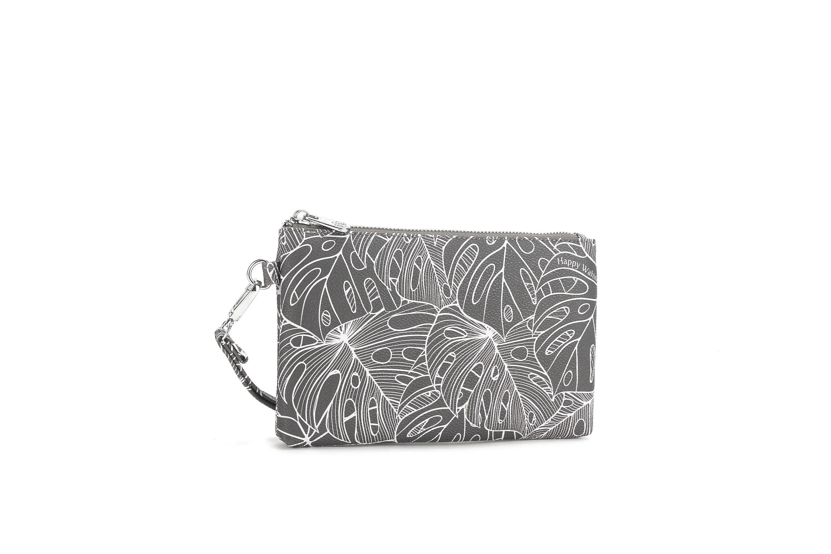 Wristlet Melody Monstera Lines Grey