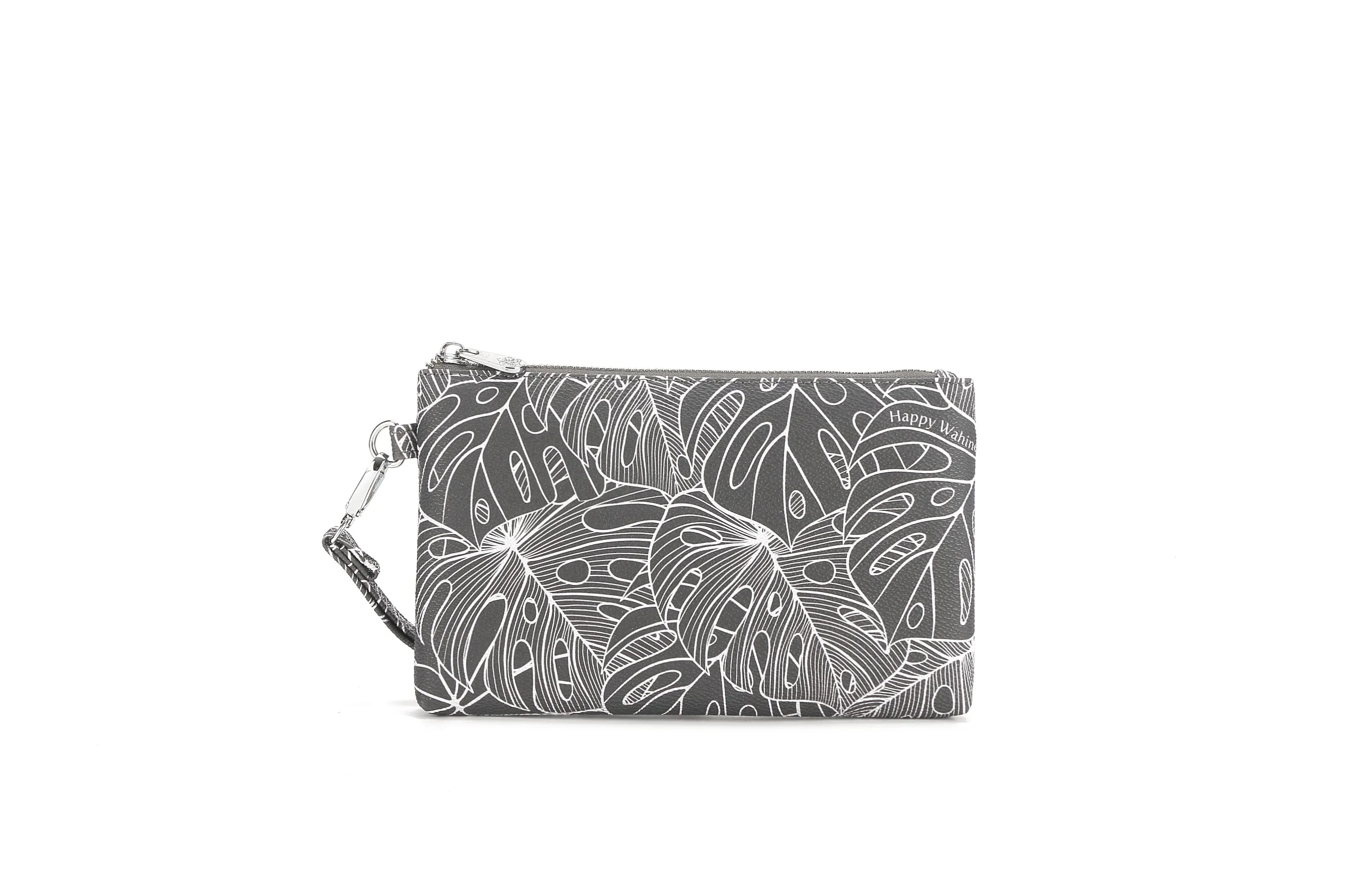 Wristlet Melody Monstera Lines Grey