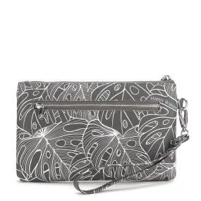 Wristlet Melody Monstera Lines Grey